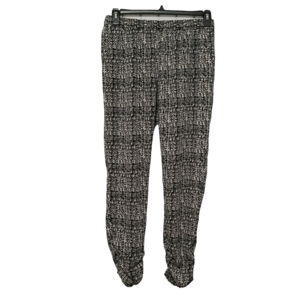 Dressy Black & Cream Jogging Pants sz 10